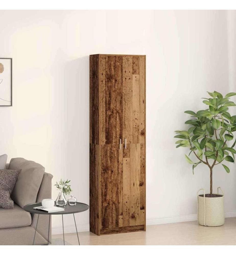 Kleiderschrank mit Regal Altholz 55 x 25 x 189 cm Holzwerkstoff
