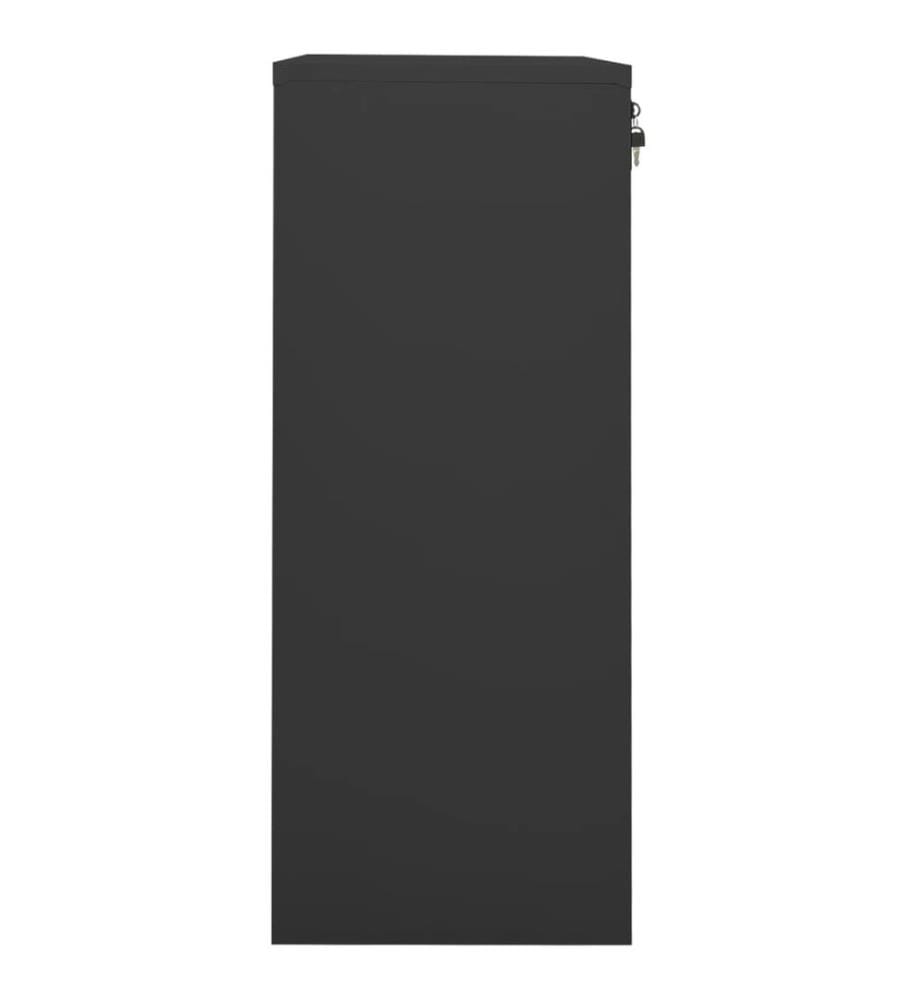 Armoire de bureau Anthracite 90x40x102 cm Acier