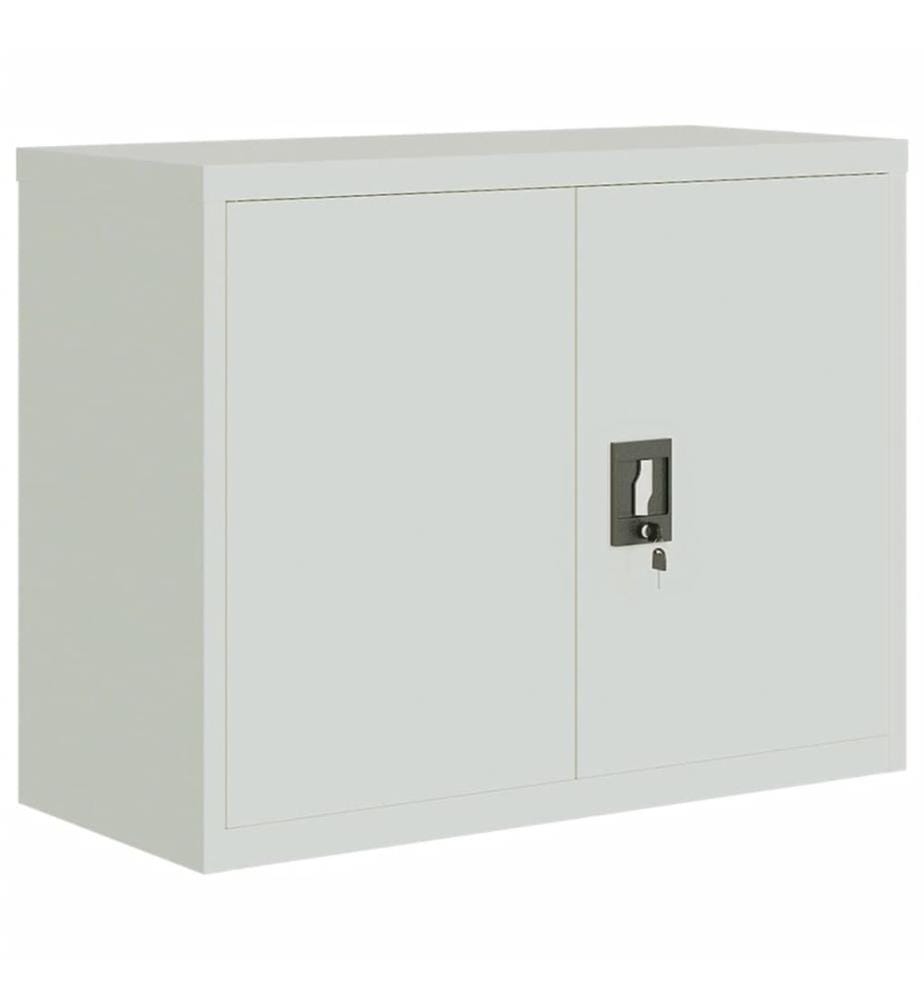 Classeur gris clair 90x40x70 cm acier