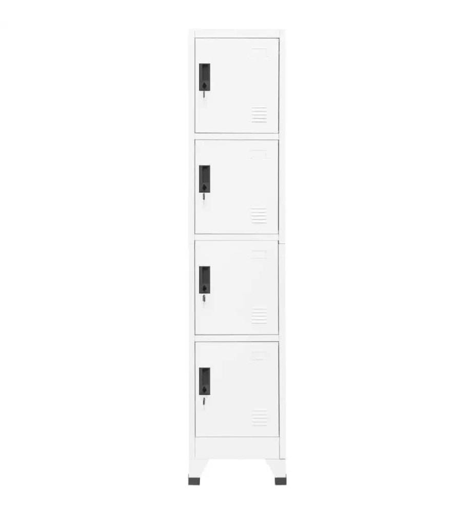 Schliessfachschrank Weiss 38x45x180 cm Stahl