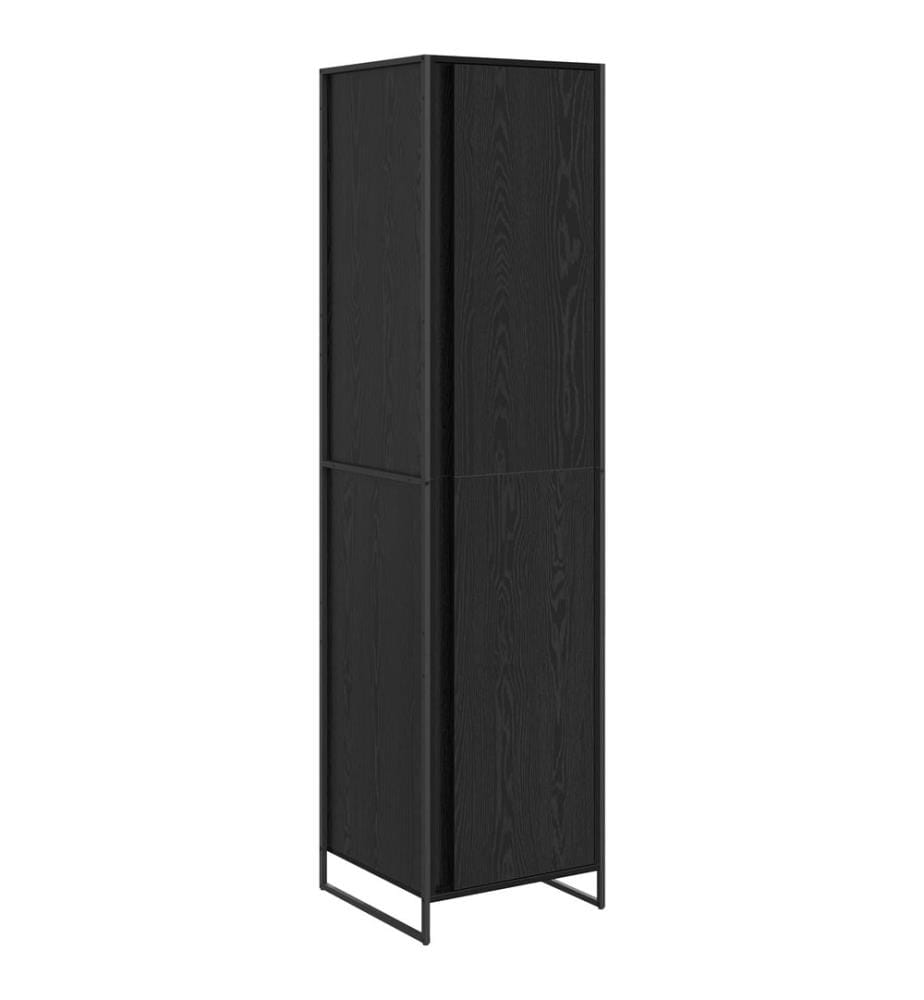 Garde-robe 2 pcs Chêne noir 50 x 50 x 200 cm Bois d'ingénierie