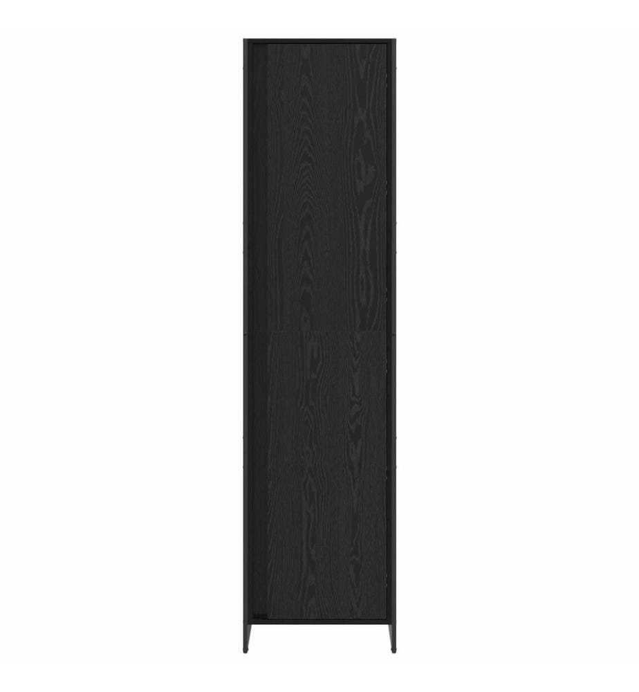 Garde-robe 2 pcs Chêne noir 50 x 50 x 200 cm Bois d'ingénierie