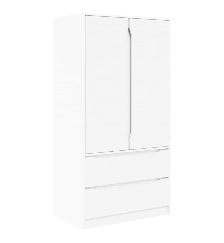 Kleiderschrank mit Tür Weiss 79,5 x 49 x 156 cm Holzwerkstoff
