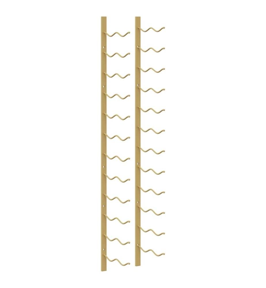 Wand-Weinregal für 24 Flaschen Golden Eisen