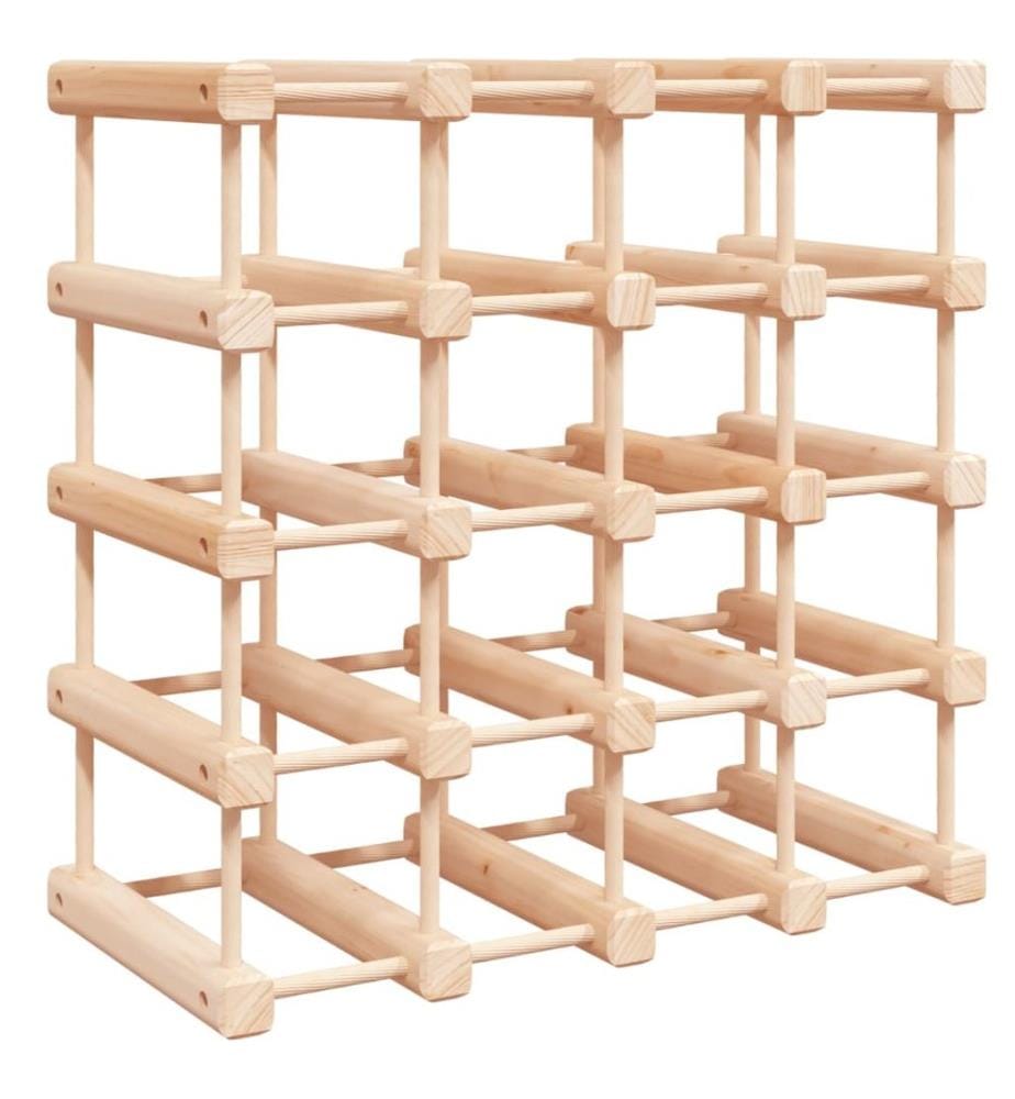 Weinregal für 20 Flaschen 46,5x23x46,5 cm Massivholz Kiefer