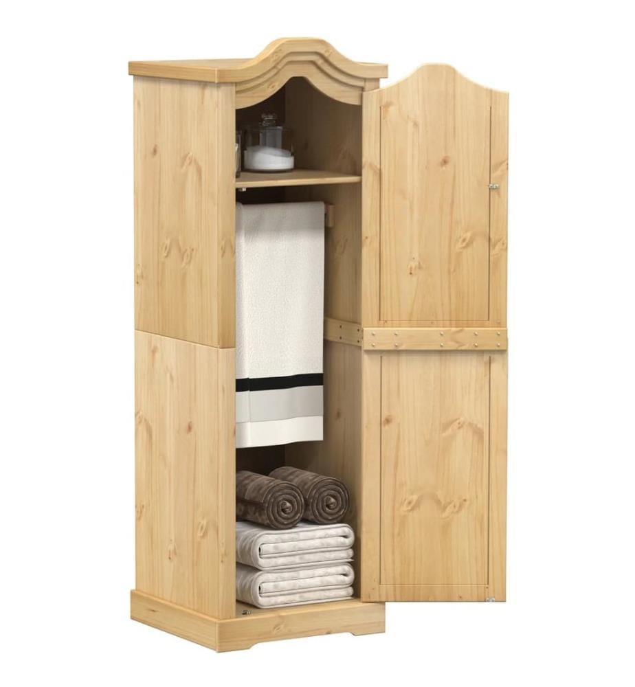 Kleiderschrank Corona 55x52x170 cm Massivholz Kiefer