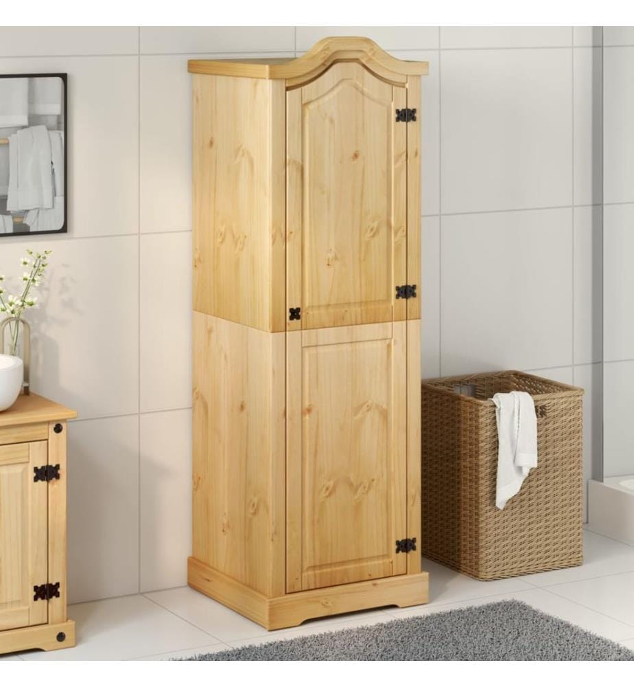 Kleiderschrank Corona 55x52x170 cm Massivholz Kiefer