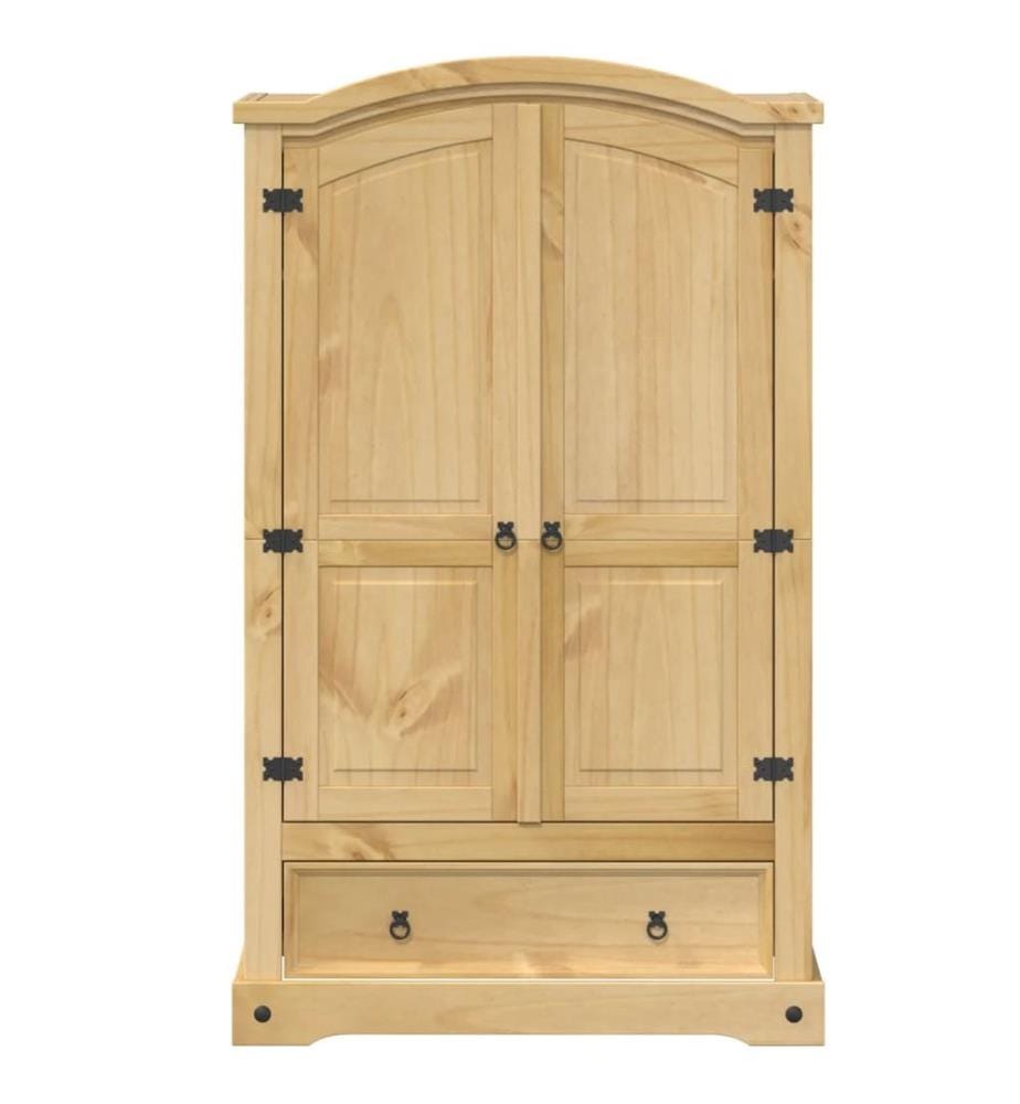 Armoire « Corona » 101 x 52 x 170 cm Bois massif Pin