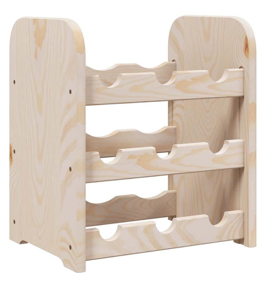Casier à vin 33x25x37 cm bois de pin massif