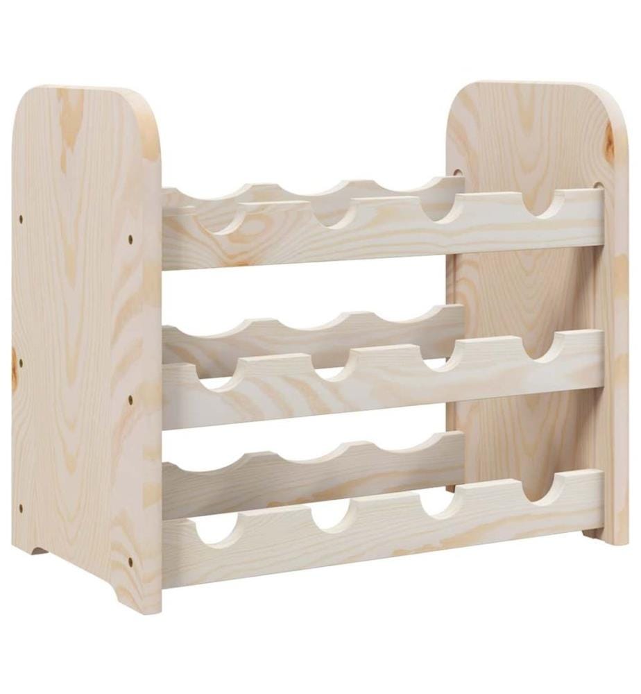 Casier à vin 43x25x37 cm bois de pin massif