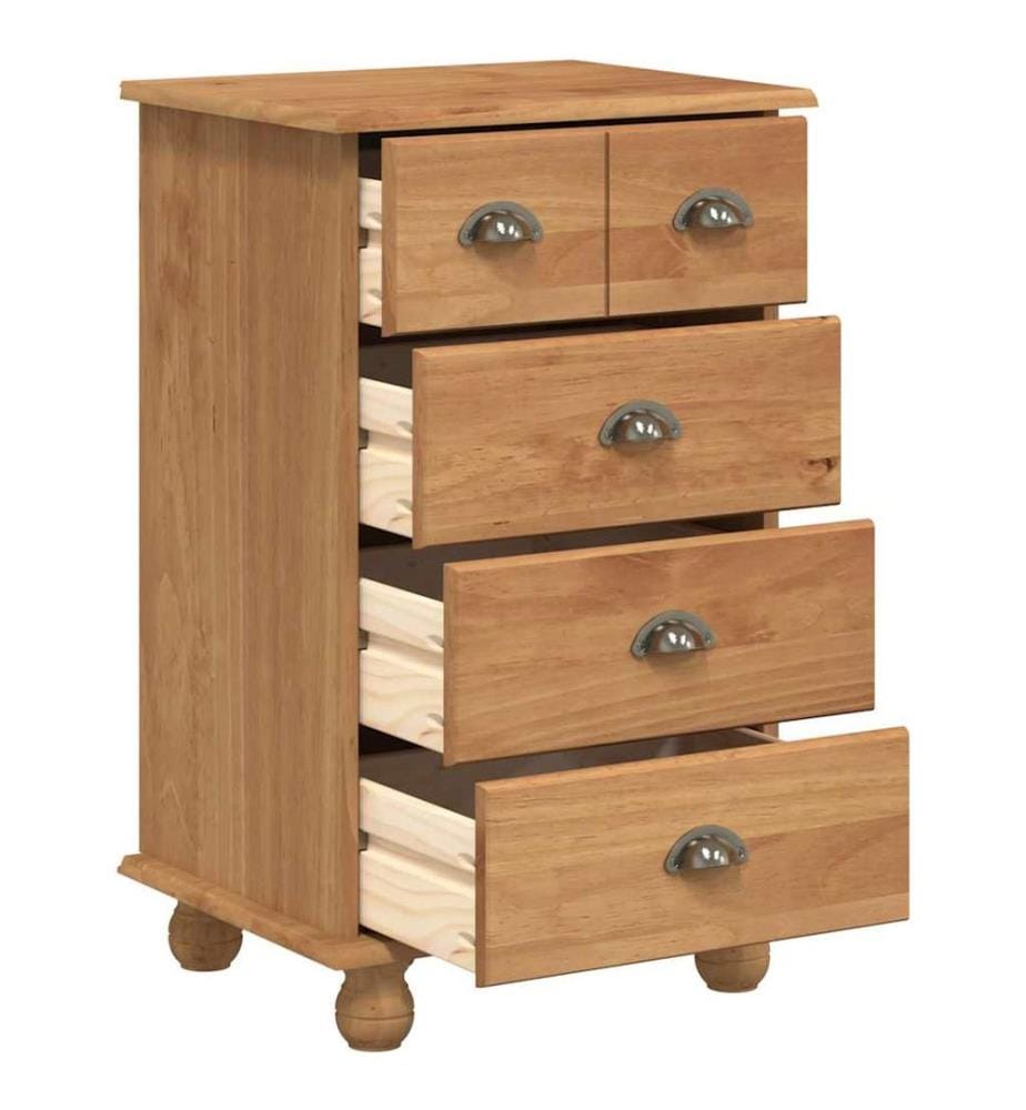 Commode ASKIM Marron 45,8 x 40 x 79 cm Bois de pin massif