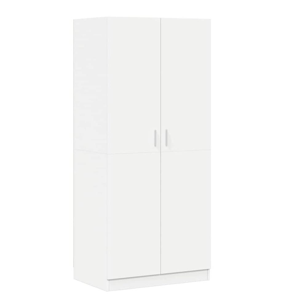 Garde-robe Blanc 80x52x180 cm Bois d'ingénierie