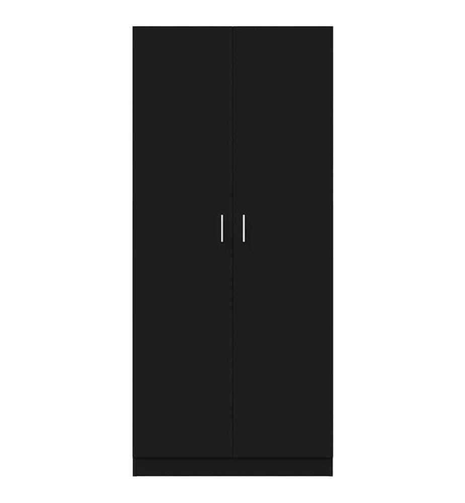 Garde-robe Noir 80x52x180 cm Bois d'ingénierie