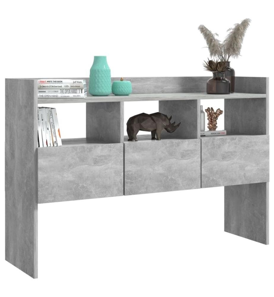 Buffet Gris béton 105x30x70 cm Bois d'ingénierie