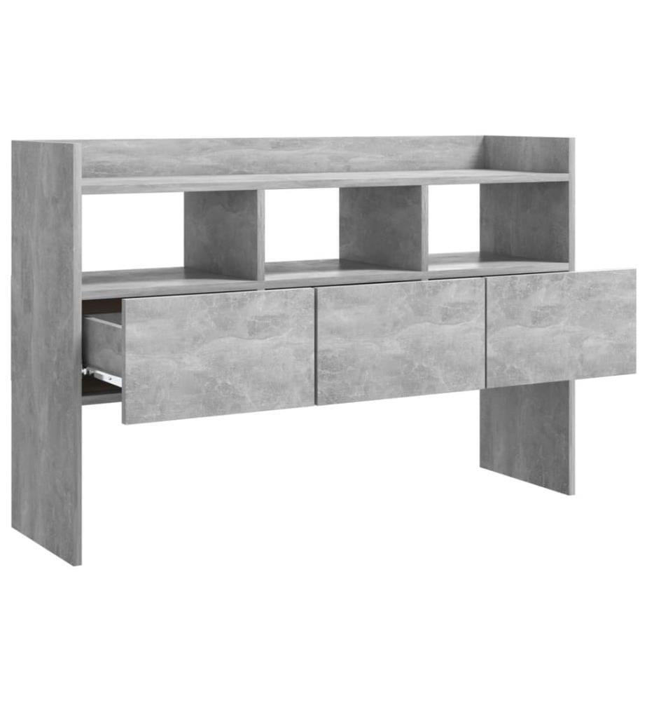 Buffet Gris béton 105x30x70 cm Bois d'ingénierie