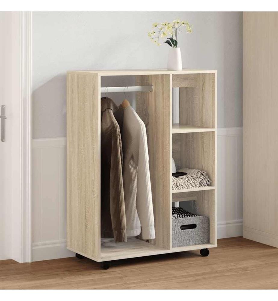 Kleiderschrank Sonoma-Eiche 80x40x110 cm Holzwerkstoff