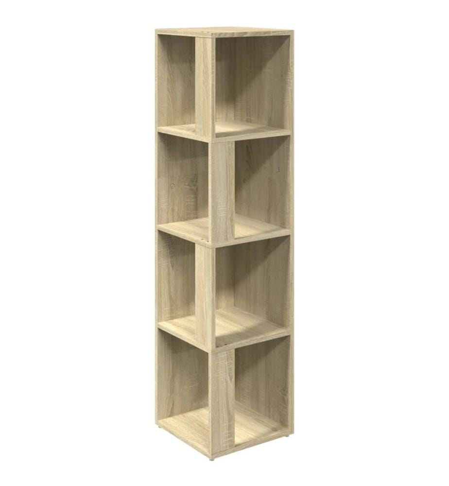 Eckregal Sonoma-Eiche 33x33x132 cm Holzwerkstoff