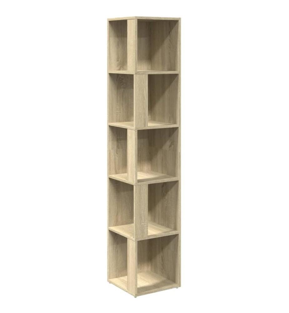 Eckregal Sonoma-Eiche 33x33x164,5 cm Holzwerkstoff
