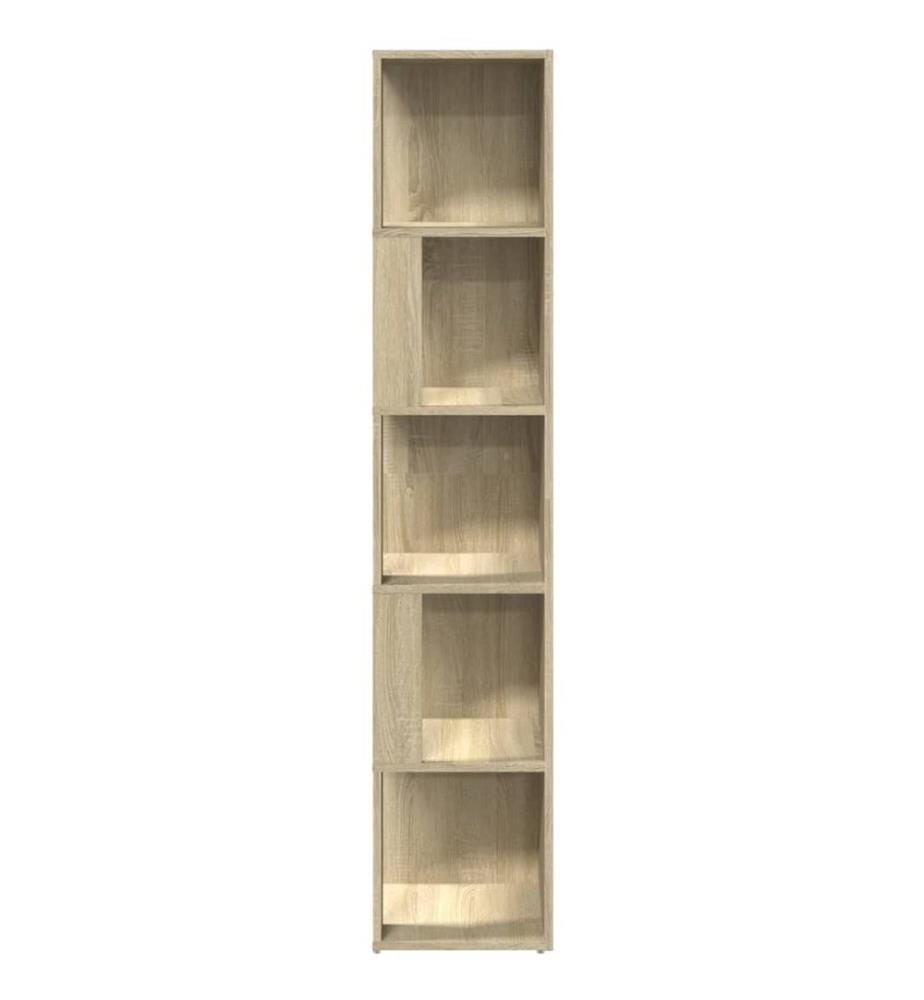 Eckregal Sonoma-Eiche 33x33x164,5 cm Holzwerkstoff