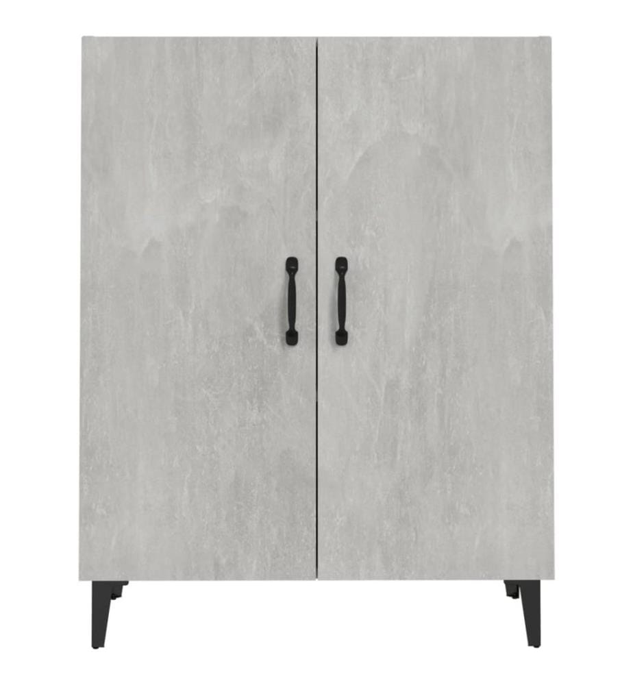 Buffet Gris béton 70x34x90 cm Bois d'ingénierie