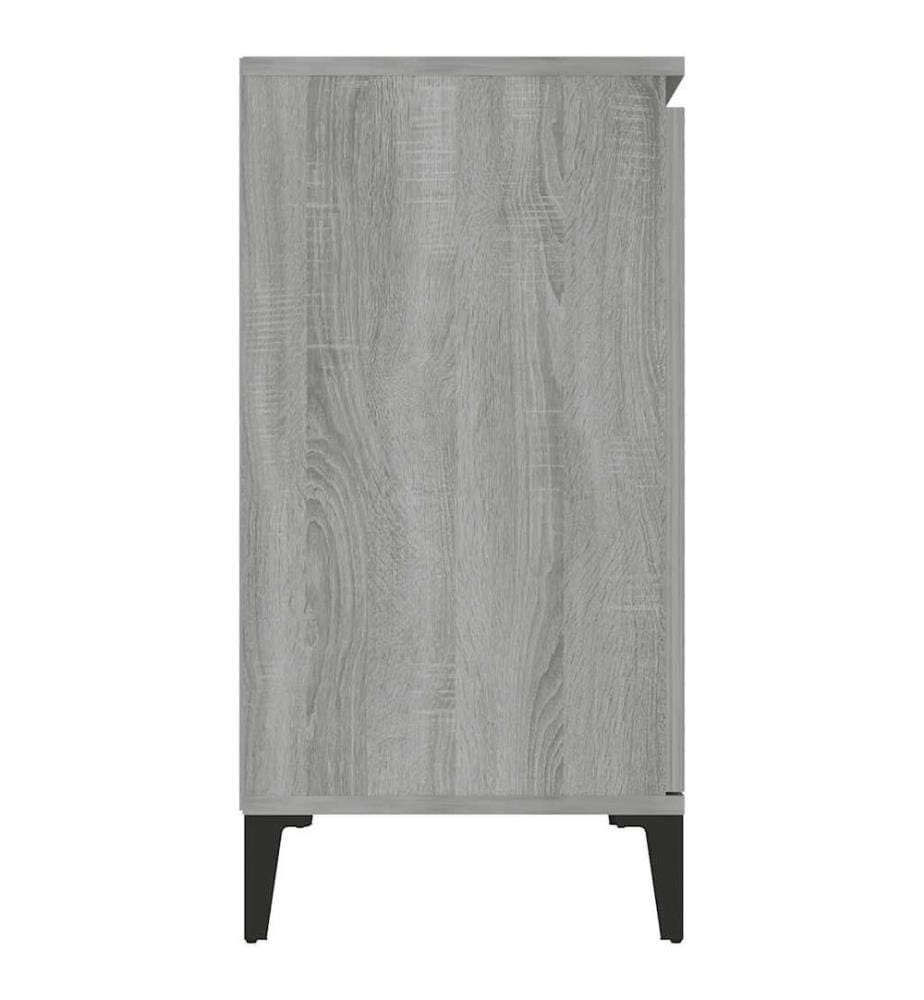 Buffet Sonoma gris 102x35x70 cm Bois d'ingénierie