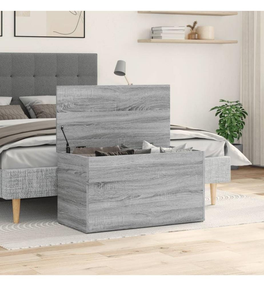 Aufbewahrungstruhe Grau Sonoma 84x42x46 cm Holzwerkstoff