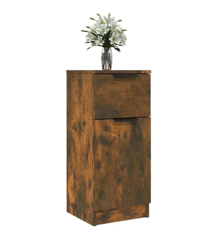 Sideboard Räuchereiche 30x30x70 cm Holzwerkstoff