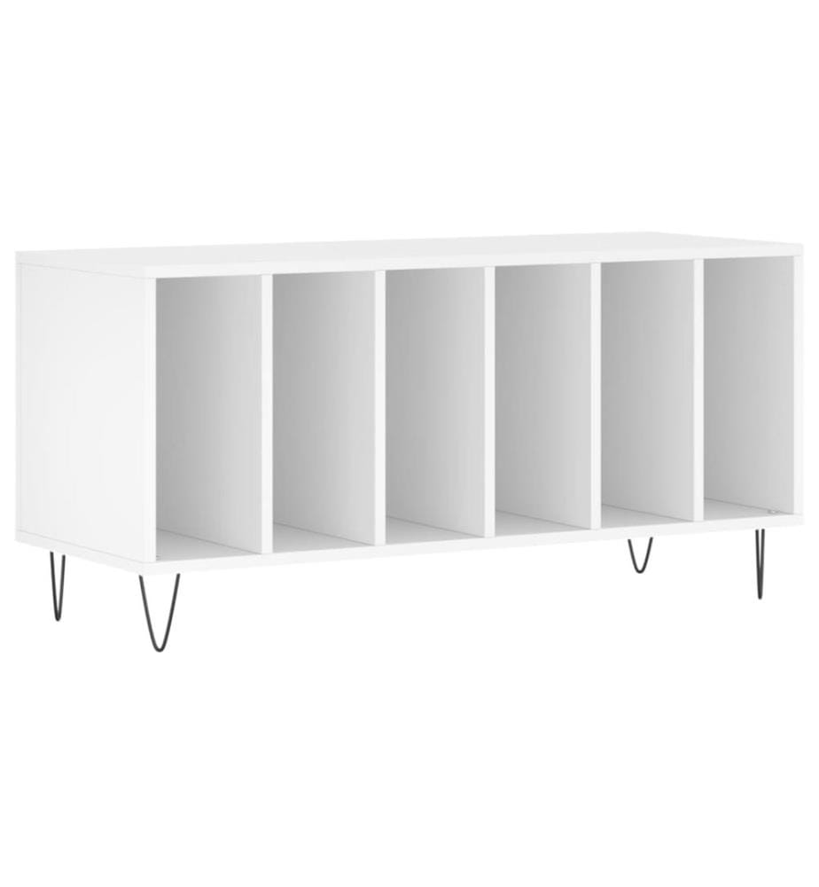 Plattenschrank Weiss 100x38x48 cm Holzwerkstoff