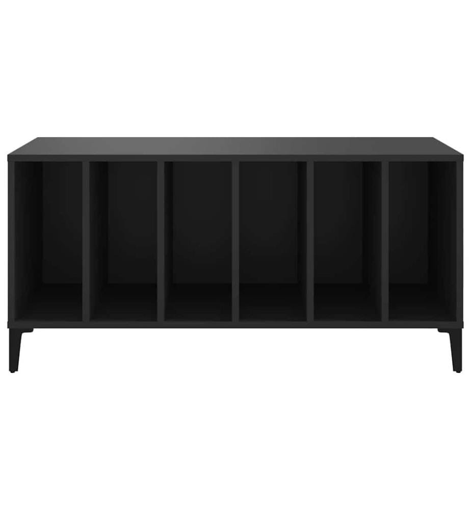 Plattenschrank Schwarz 100x38x48 cm Holzwerkstoff