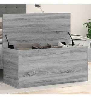 Truhe Grau Sonoma 100x42x46 cm Holzwerkstoff