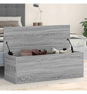 Truhe Grau Sonoma 102x35x35 cm Holzwerkstoff