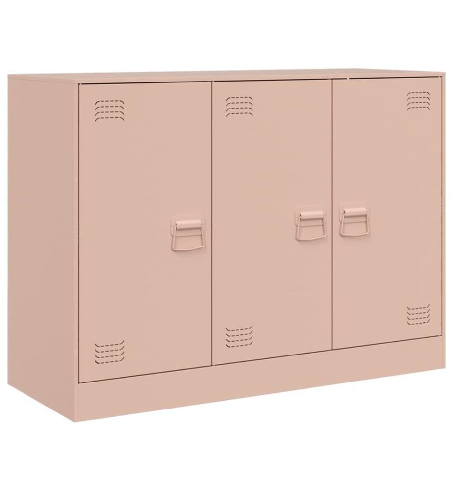 Buffet rose 99x39x73 cm acier