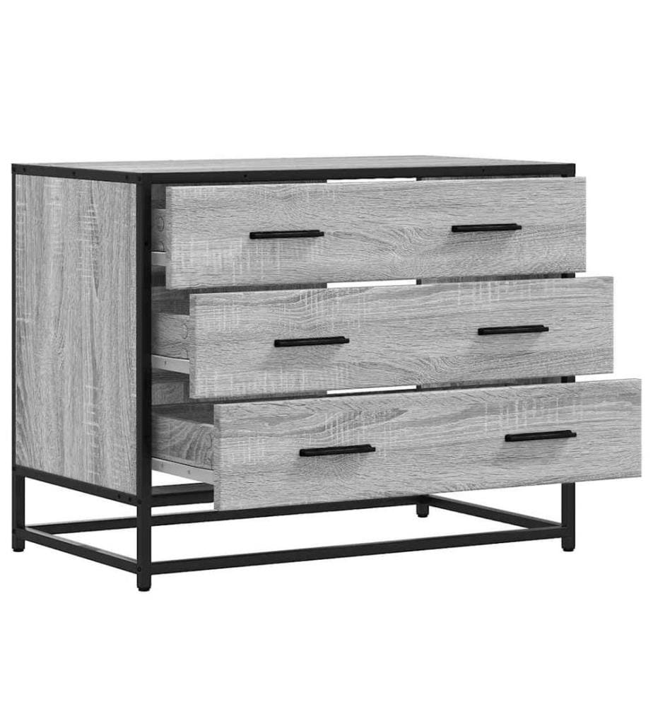 Commode sonoma gris 70x41x56 cm bois d'ingénierie