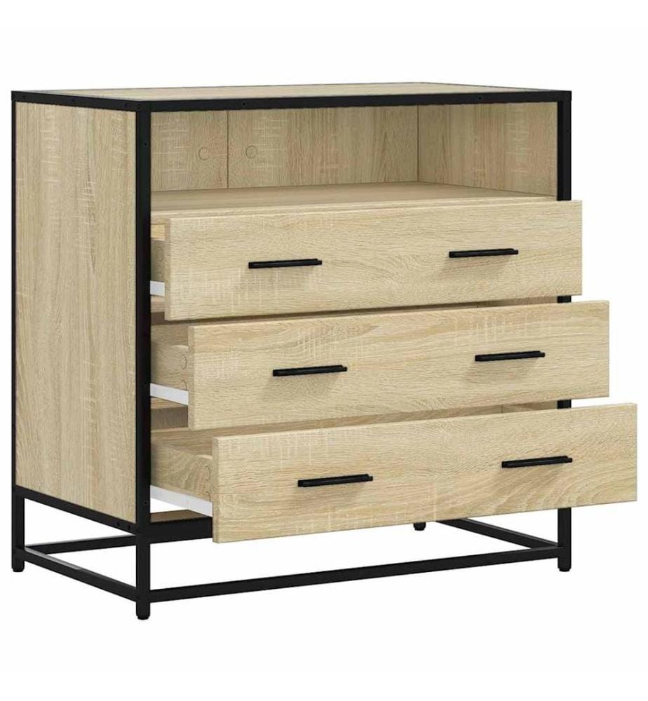 Commode chêne sonoma 70x41x70 cm bois d'ingénierie