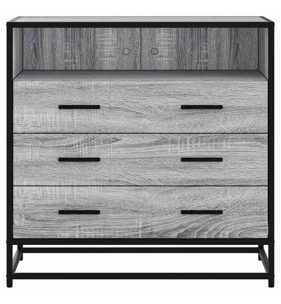 Commode sonoma gris 70x41x70 cm bois d'ingénierie