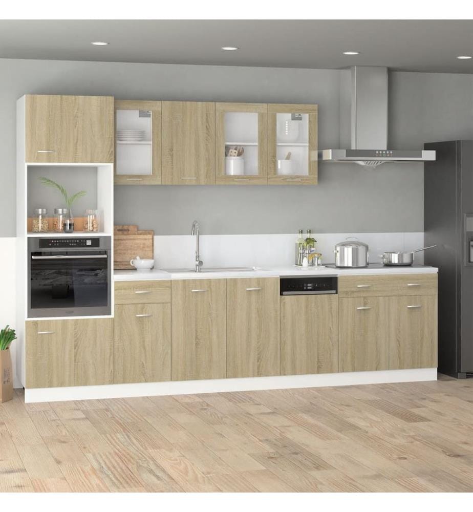 Schubunterschrank Lyon Sonoma-Eiche 80x46x81,5 cm Holzwerkstoff