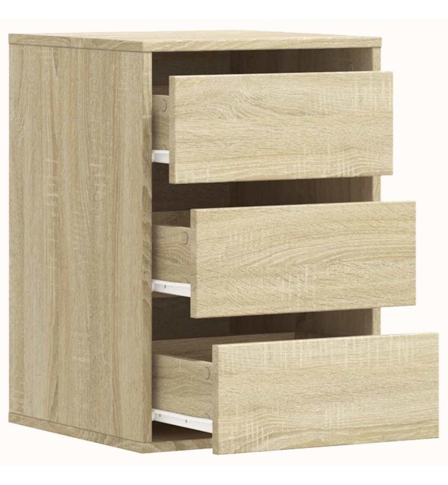 Commode d'angle chêne sonoma 40x41x58 cm bois d'ingénierie