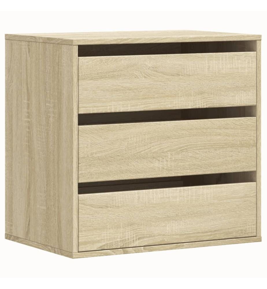 Commode d'angle chêne sonoma 60x41x58 cm bois d'ingénierie