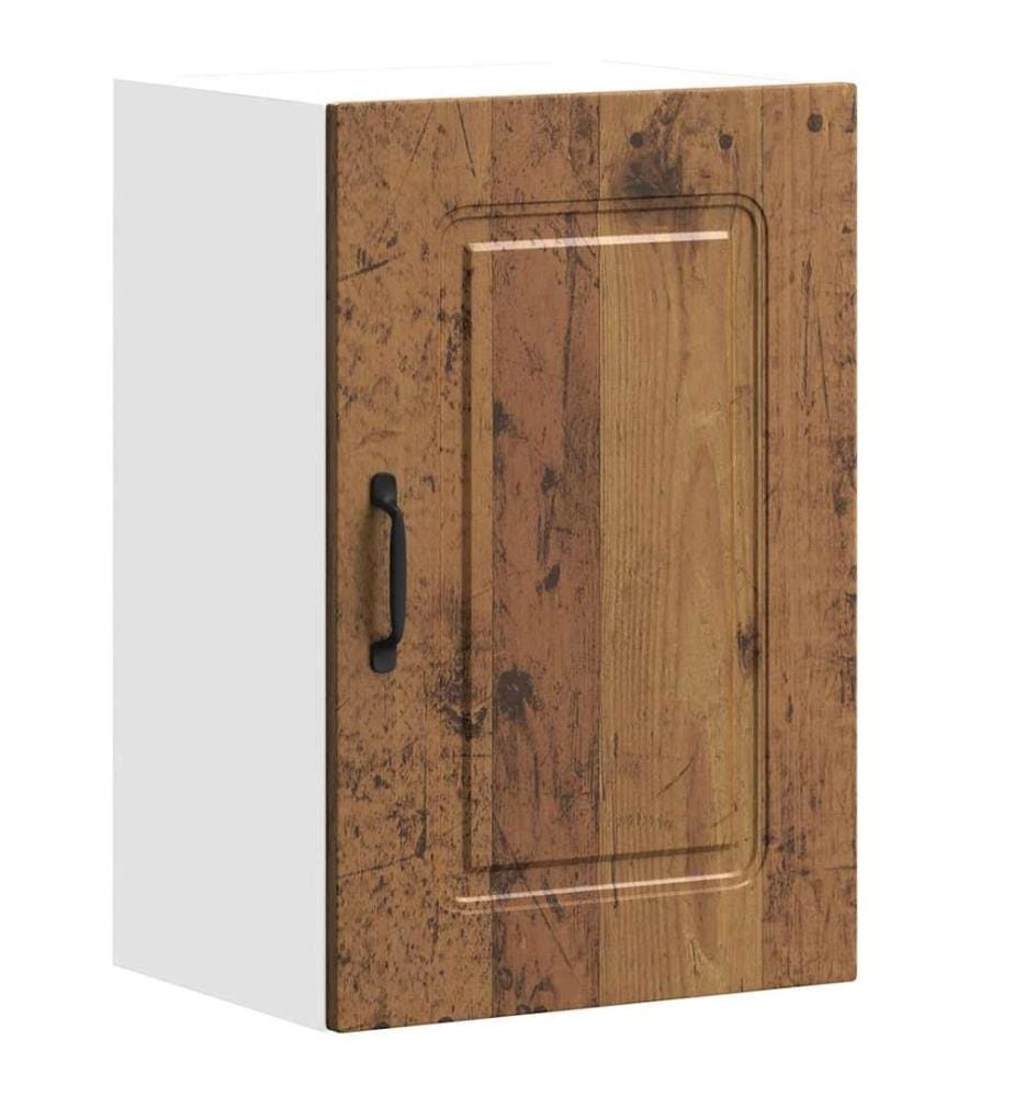 Armoire murale de cuisine Kalmar vieux bois bois d'ingénierie