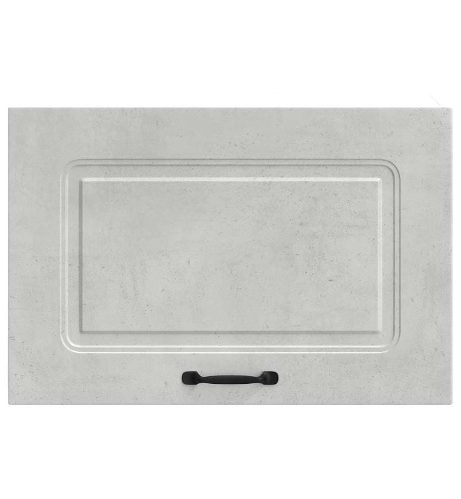 Armoire murale de cuisine Kalmar gris béton bois d'ingénierie