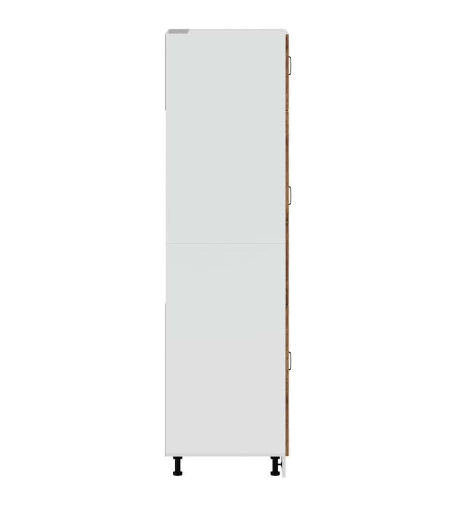 Armoire de cuisine Kalmar vieux bois bois d'ingénierie