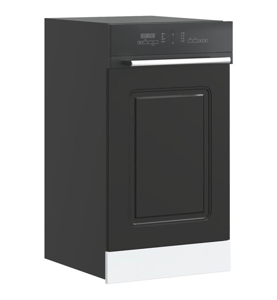 Panneau de lave-vaisselle Kalmar noir 45x1,5x67 cm