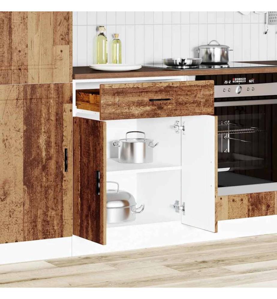 Armoire de cuisine Porto vieux bois bois d'ingénierie