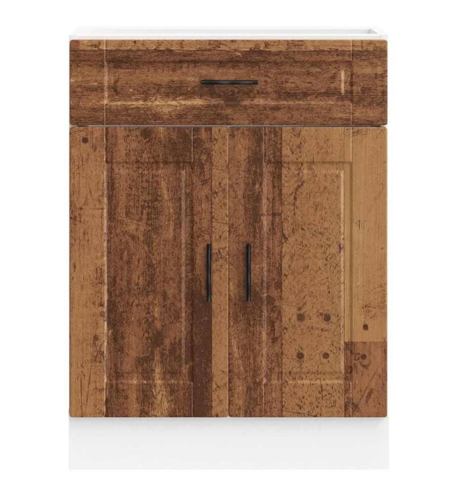 Armoire de cuisine Porto vieux bois bois d'ingénierie