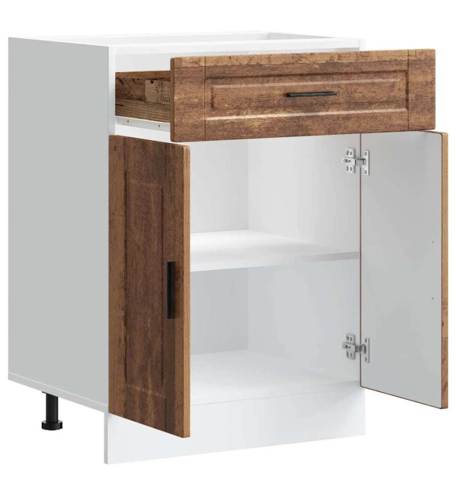 Armoire de cuisine Porto vieux bois bois d'ingénierie