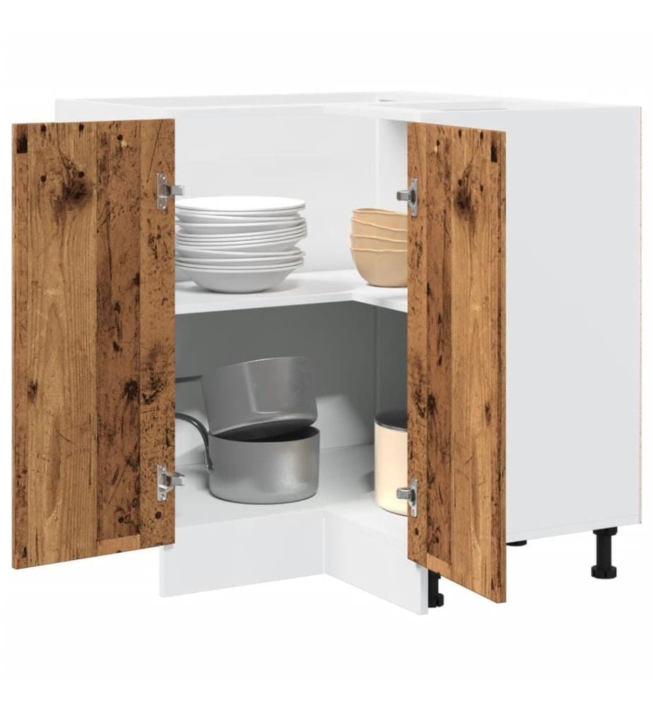 Meuble de cuisine "Lyon" Bois ancien 75,5 x 75,5 x 81,5 cm Bois d'ingénierie
