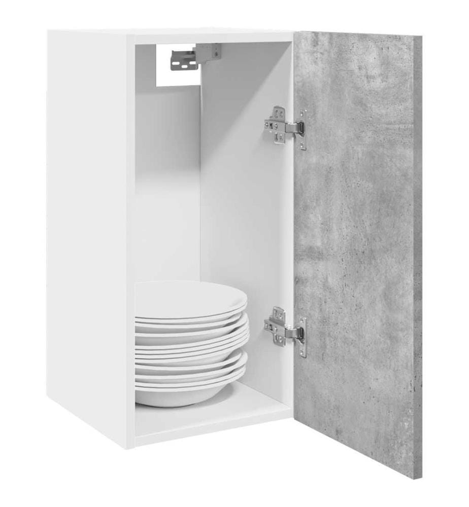 Armoire suspendue "Lyon" Gris béton 30 x 31 x 60 cm Bois d'ingénierie