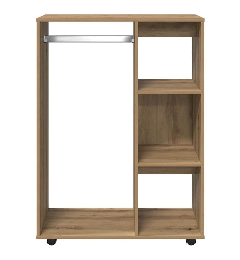 Garde-robe chêne artisanal 80x40x110 cm bois d'ingénierie