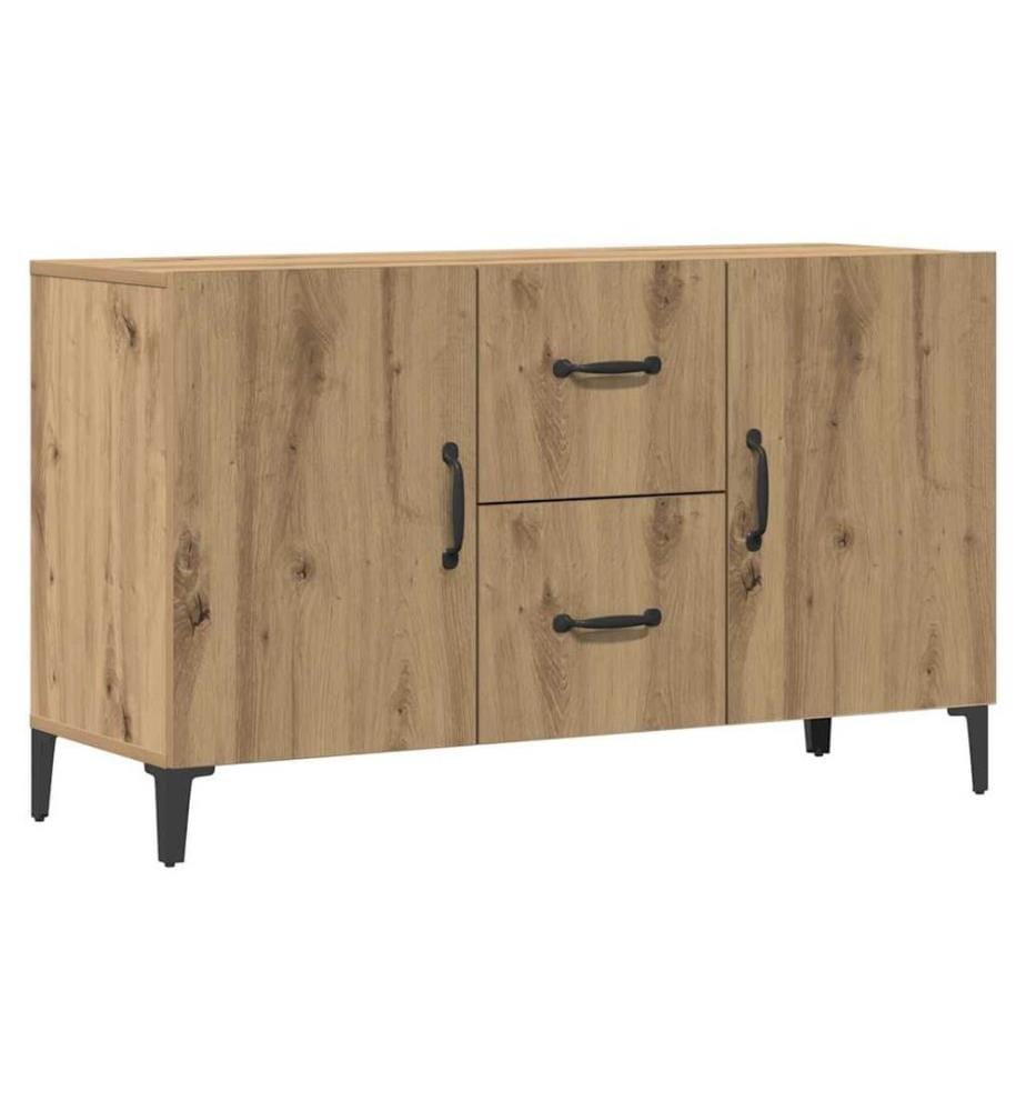 Buffet chêne artisanal 100x36x60 cm bois d'ingénierie