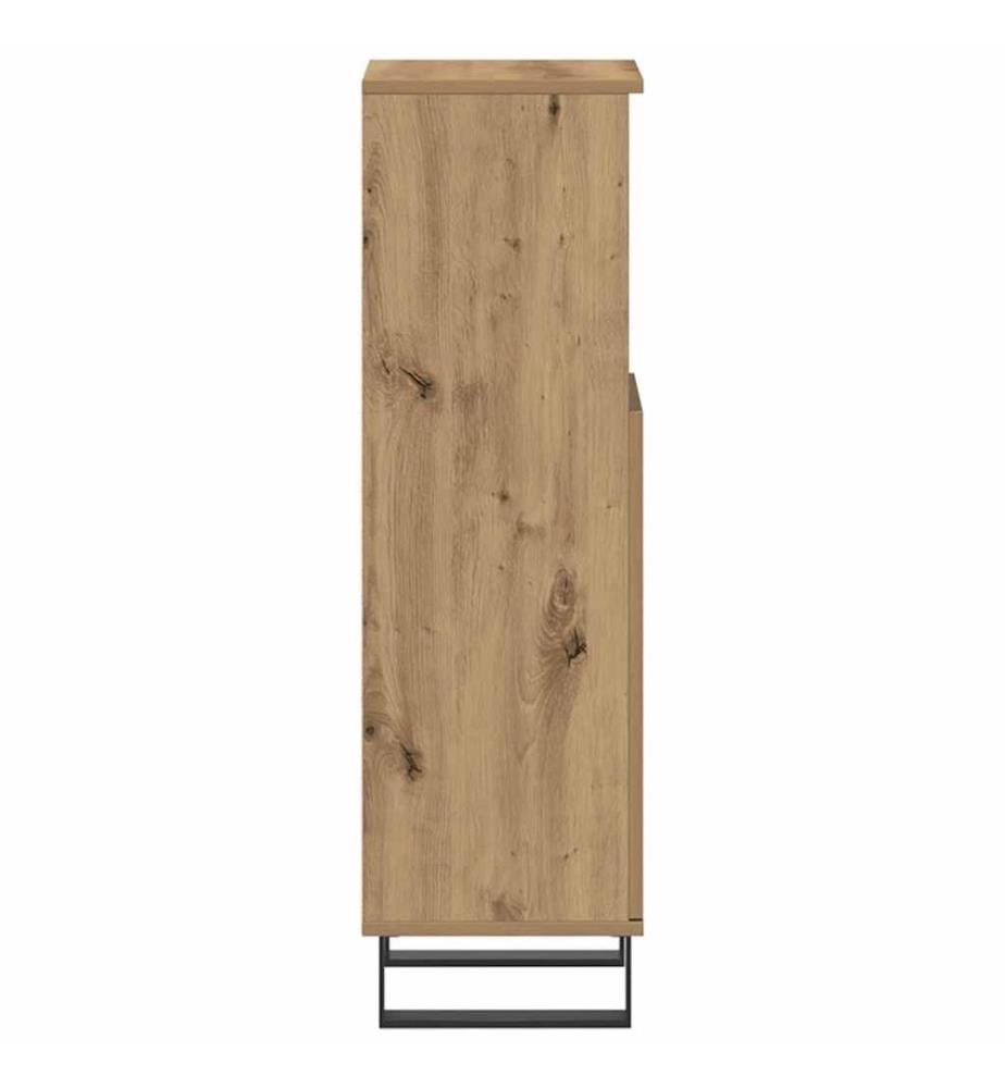 Badschrank Artisan-Eiche 30x30x100 cm Holzwerkstoff